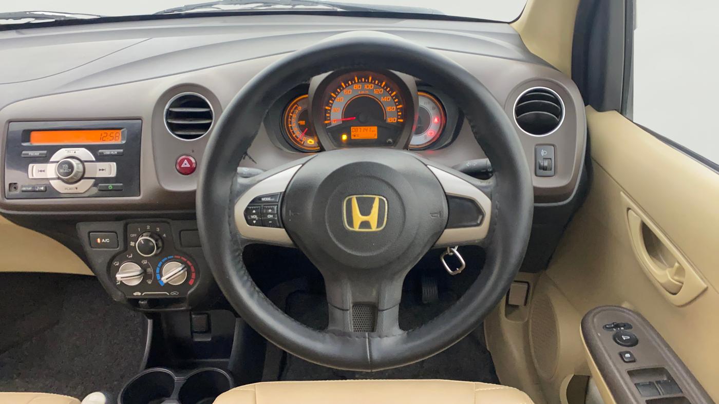 2013 Honda Brio S MT, Petrol, Manual, 87,254 km, Steering Wheel Close Up