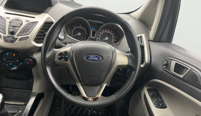 2017 Ford Ecosport TITANIUM 1.5L DIESEL, Diesel, Manual, 1,49,754 km, Steering Wheel Close Up