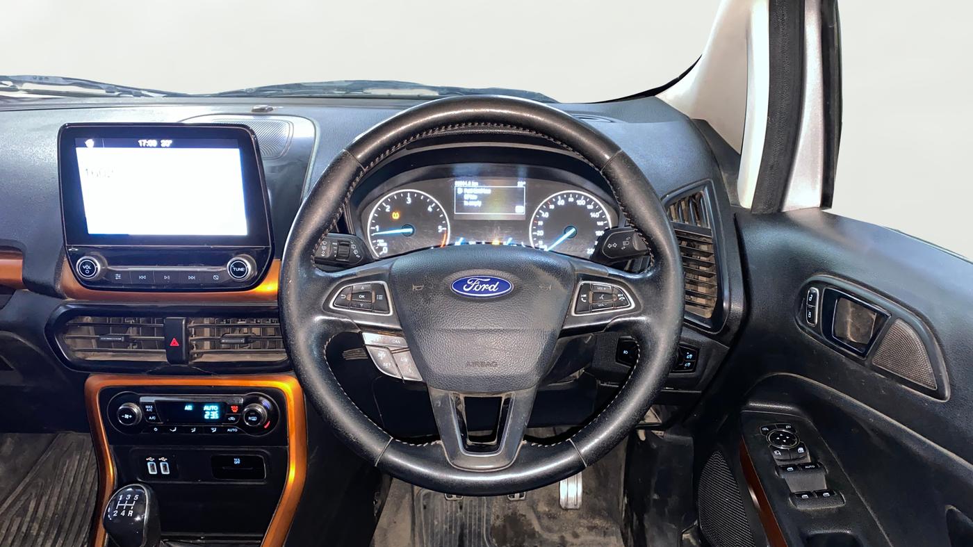 2019 Ford Ecosport TITANIUM 1.5L SPORTS(SUNROOF) DIESEL, Diesel, Manual, 80,652 km, Steering Wheel Close Up