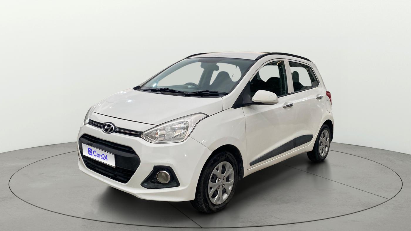 2014 Hyundai Grand i10 SPORTZ 1.2 KAPPA VTVT, Petrol, Manual, 85,186 km, Left Front Diagonal