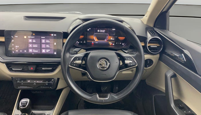 2022 Skoda SLAVIA STYLE 1.0L TSI MT, Petrol, Manual, 75,557 km, Steering Wheel Close Up