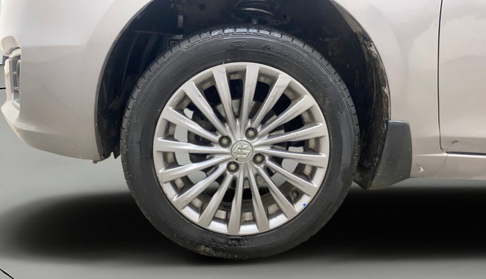 2018 Maruti Ciaz S 1.4 MT PETROL, Petrol, Manual, 1,31,896 km, Left Front Wheel