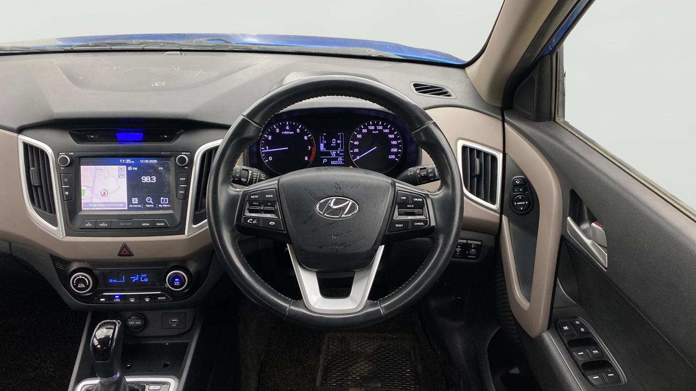2019 Hyundai Creta SX AT 1.6 PETROL, Petrol, Automatic, 66,033 km, Steering Wheel Close Up