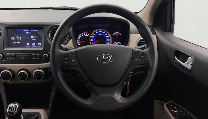 2019 Hyundai Grand i10 SPORTZ 1.2 KAPPA VTVT, Petrol, Manual, 27,503 km, Steering Wheel Close Up