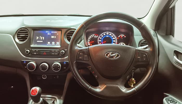 2019 Hyundai Grand i10 SPORTZ 1.2 KAPPA VTVT DUAL TONE, Petrol, Manual, 55,732 km, Steering Wheel Close Up