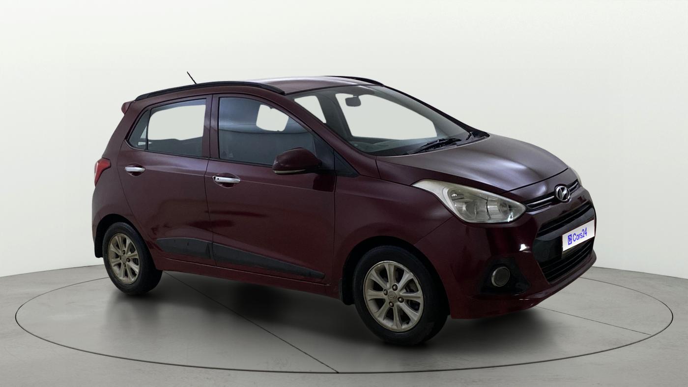 2014 Hyundai Grand i10 ASTA AT 1.2 KAPPA VTVT, Petrol, Automatic, 68,216 km, Right Front Diagonal