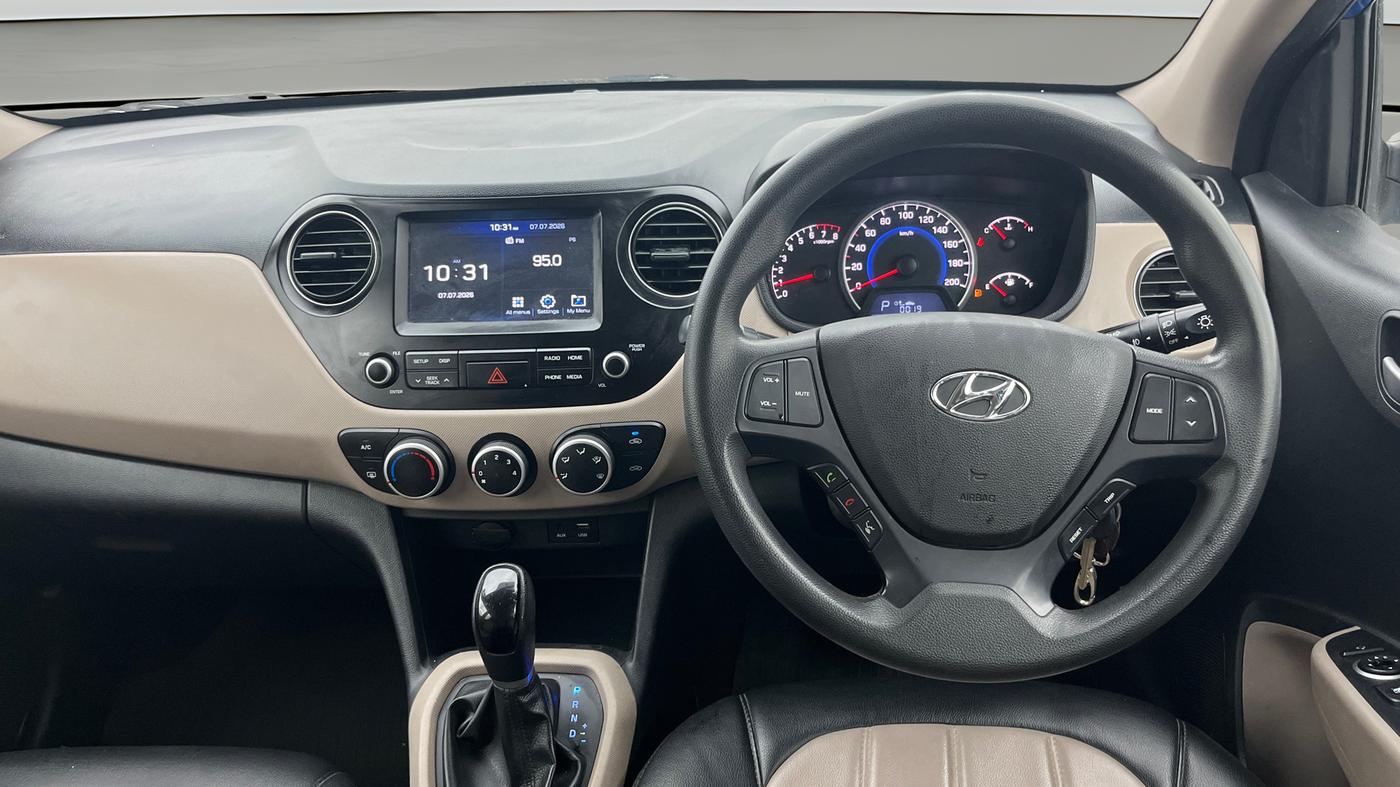 2018 Hyundai Grand i10 SPORTZ AT 1.2 KAPPA VTVT, Petrol, Automatic, 61,935 km, Steering Wheel Close Up