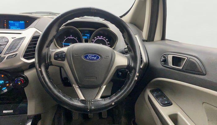 2014 Ford Ecosport TITANIUM 1.5L DIESEL, Diesel, Manual, 1,02,576 km, Steering Wheel Close Up