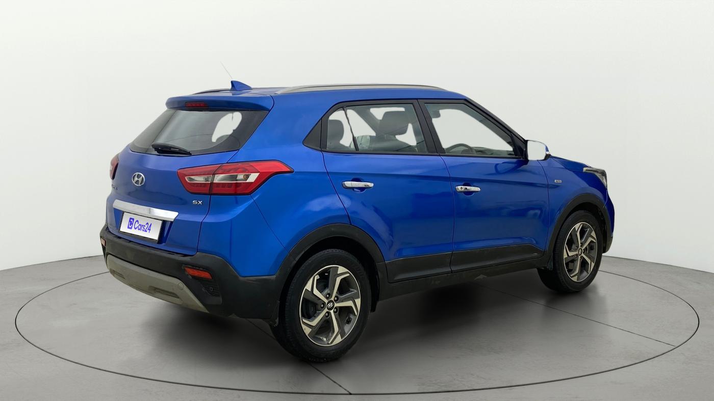 2019 Hyundai Creta SX AT 1.6 PETROL, Petrol, Automatic, 66,033 km, Right Back Diagonal
