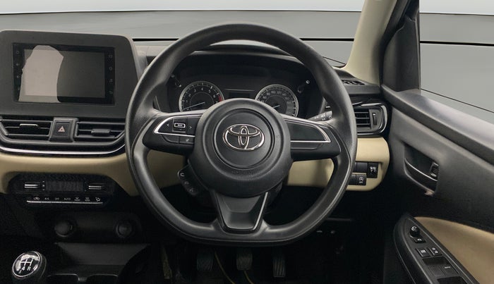2022 Toyota Glanza S, Petrol, Manual, 15,849 km, Steering Wheel Close Up