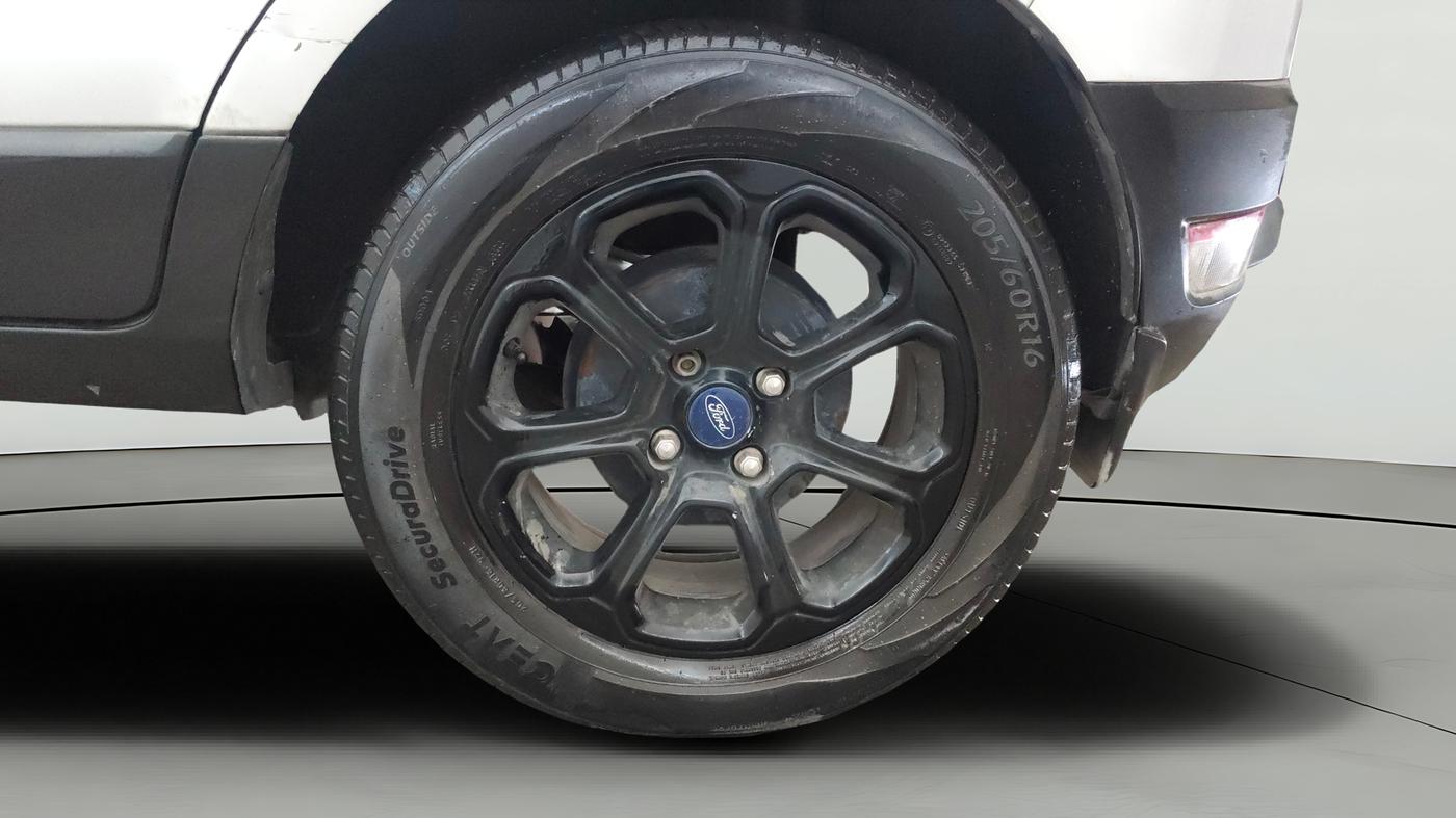2019 Ford Ecosport TITANIUM + 1.5L PETROL AT, CNG, Automatic, 1,07,110 km, Left Rear Wheel