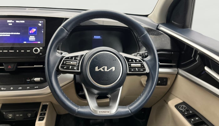 2022 KIA CARENS LUXURY PLUS 1.4 PETROL DCT 7 STR, Petrol, Automatic, 23,657 km, Steering Wheel Close Up