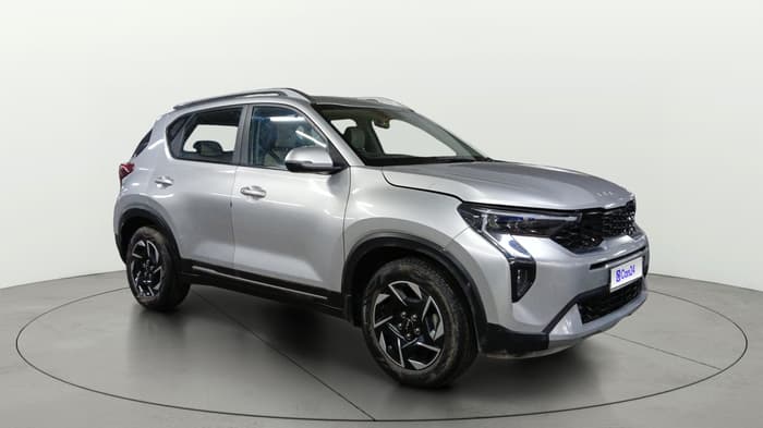 2024 KIA SONET HTX 1.0 TURBO PETROL IMT, Petrol, Manual, 26,619 km, Right Front Diagonal
