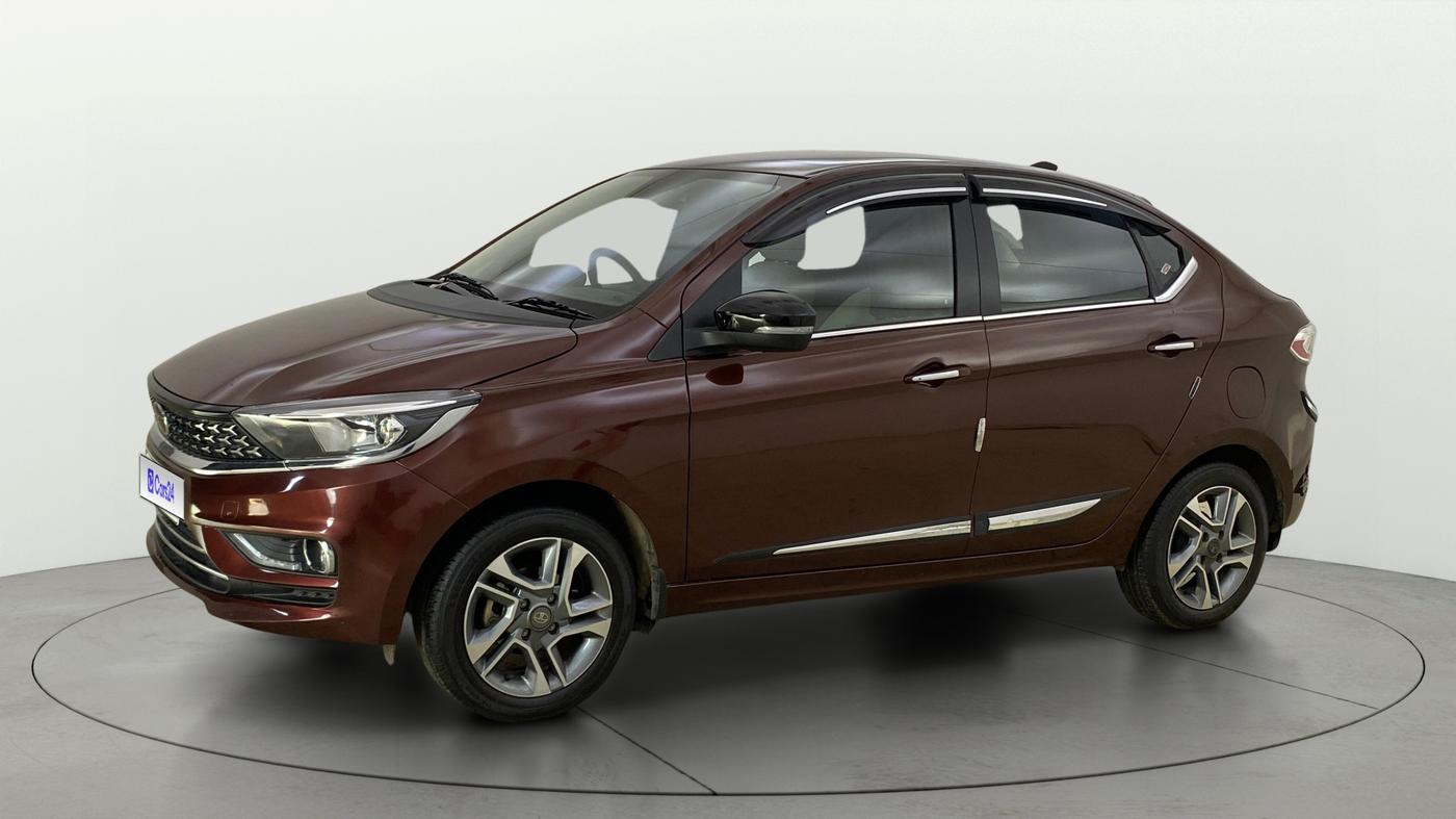 2024 Tata TIGOR XZ PLUS PETROL, CNG, Manual, 14,989 km, Left Front Diagonal