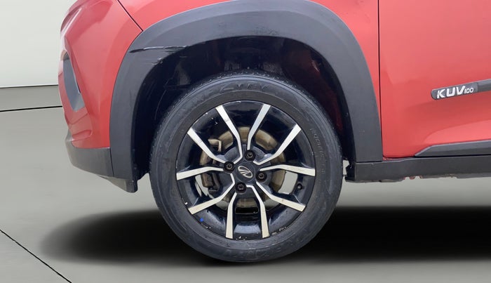 2018 Mahindra KUV 100 NXT K8 P 6 STR DUAL TONE, Petrol, Manual, 42,754 km, Left Front Wheel