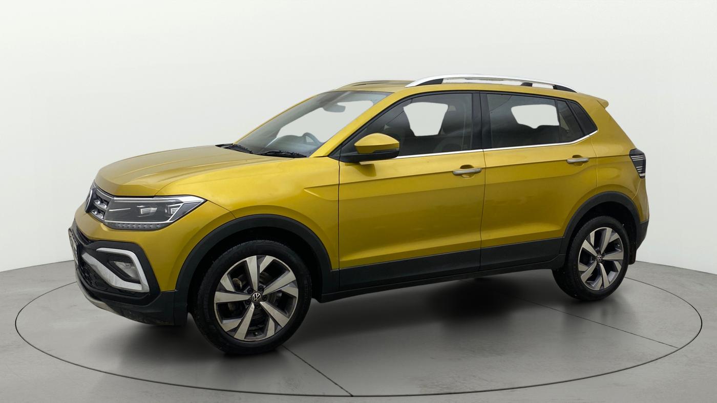 2021 Volkswagen TAIGUN TOPLINE 1.0 TSI MT, Petrol, Manual, 1,10,926 km, Left Front Diagonal