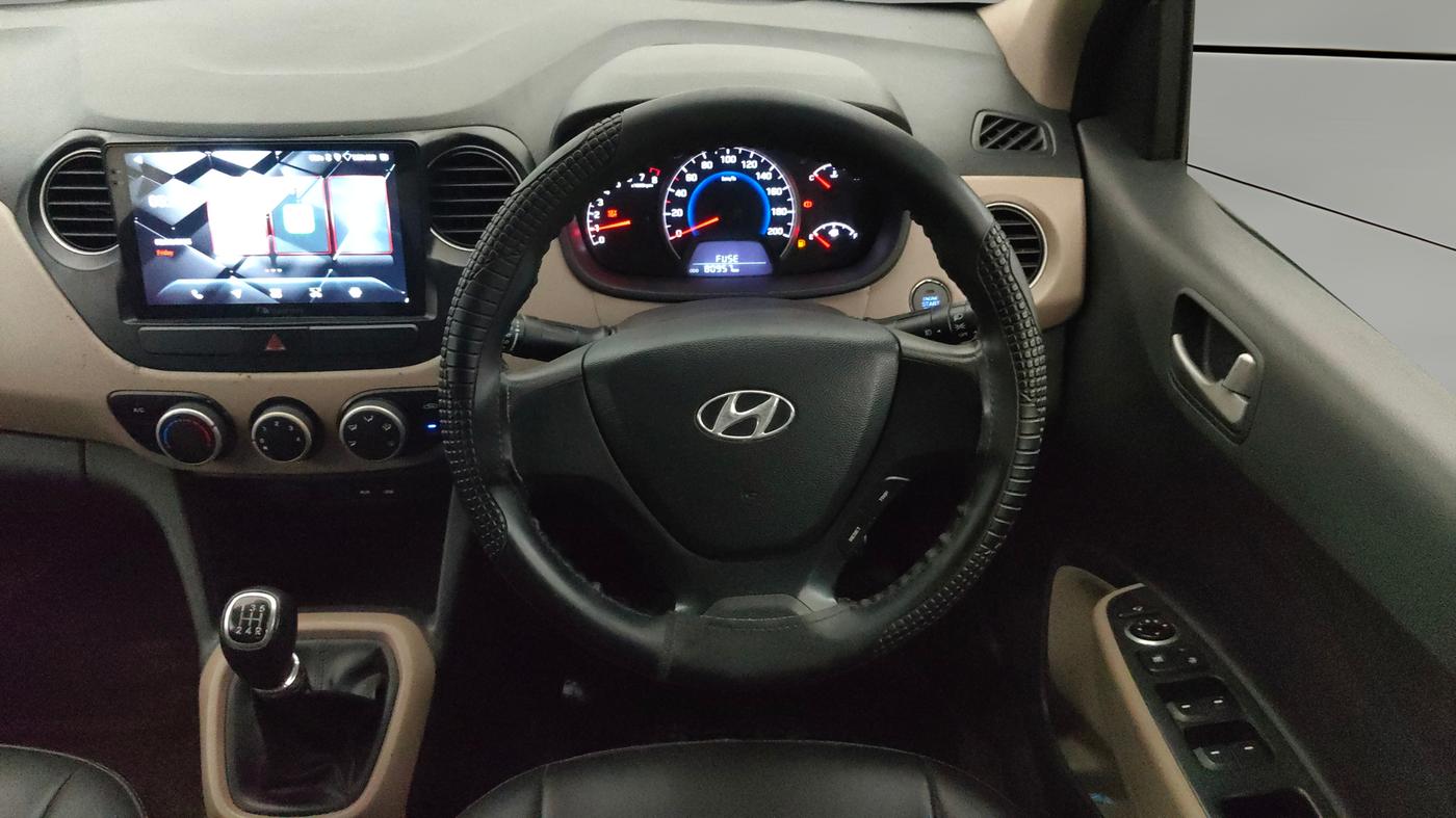 2014 Hyundai Grand i10 SPORTZ 1.2 KAPPA VTVT, Petrol, Manual, 80,957 km, Steering Wheel Close Up