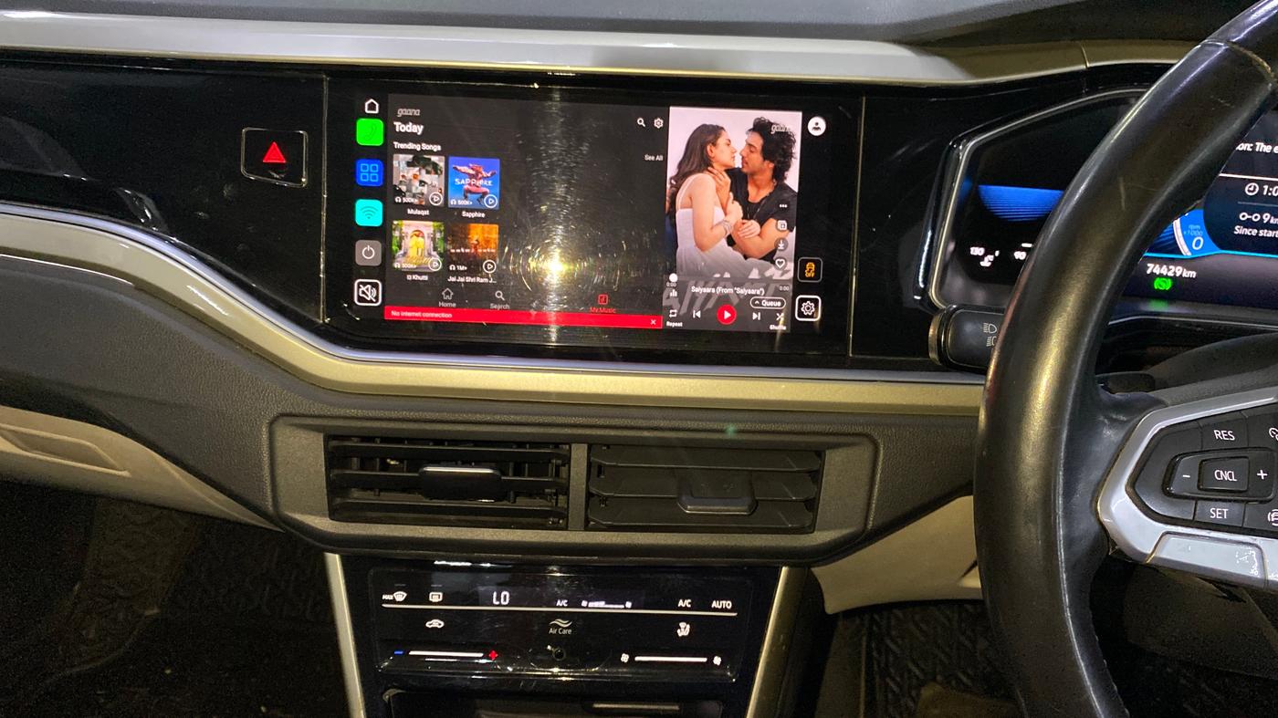 2023 Volkswagen VIRTUS TOPLINE TSI 1.0 AT, Petrol, Automatic, 74,418 km, Air Conditioner