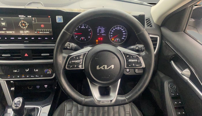 2021 KIA SELTOS HTX ANNIVERSARY EDITION 1.5 PETROL, Petrol, Manual, 1,06,571 km, Steering Wheel Close Up