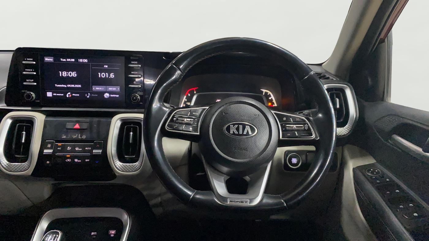 2020 KIA SONET HTX 1.5, Diesel, Manual, 46,201 km, Steering Wheel Close Up