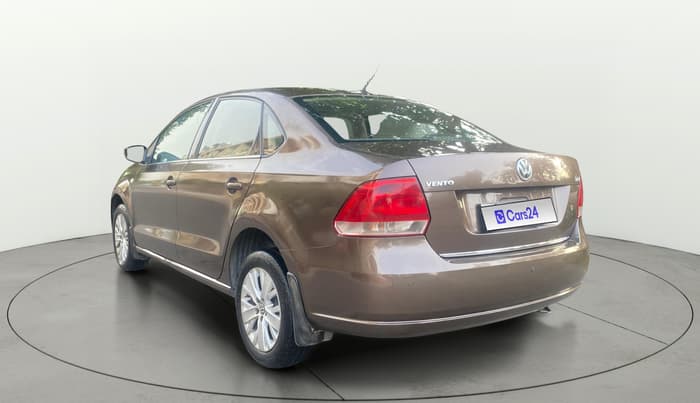 2015 Volkswagen Vento HIGHLINE DIESEL 1.5, Diesel, Manual, 1,09,637 km, Left Back Diagonal