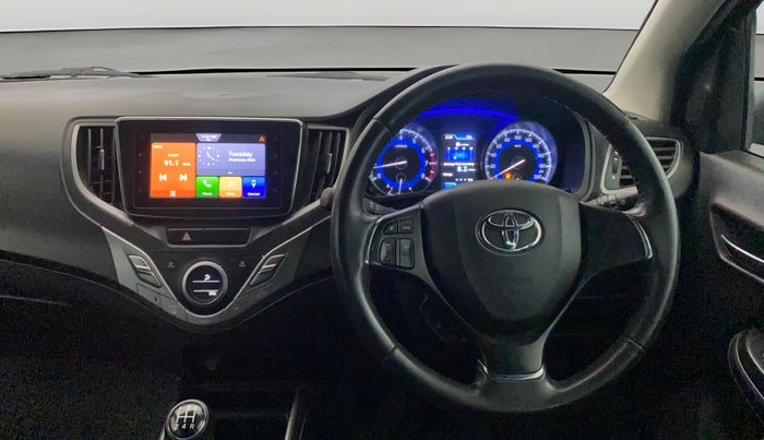 2021 Toyota Glanza V, Petrol, Manual, 39,544 km, Steering Wheel Close Up