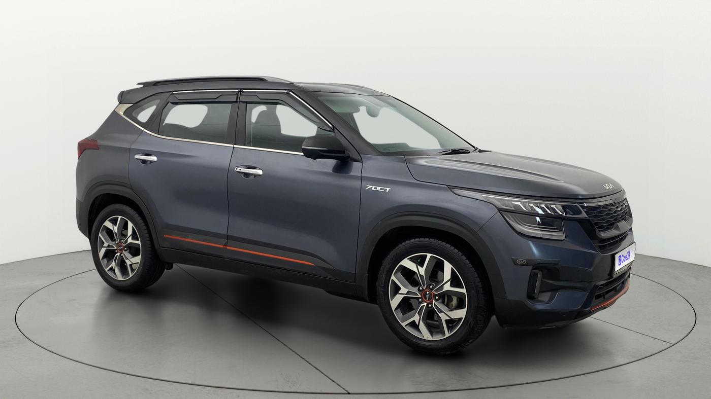 2021 KIA SELTOS X LINE 1.4 PETROL DCT, Petrol, Automatic, 58,027 km, Right Front Diagonal