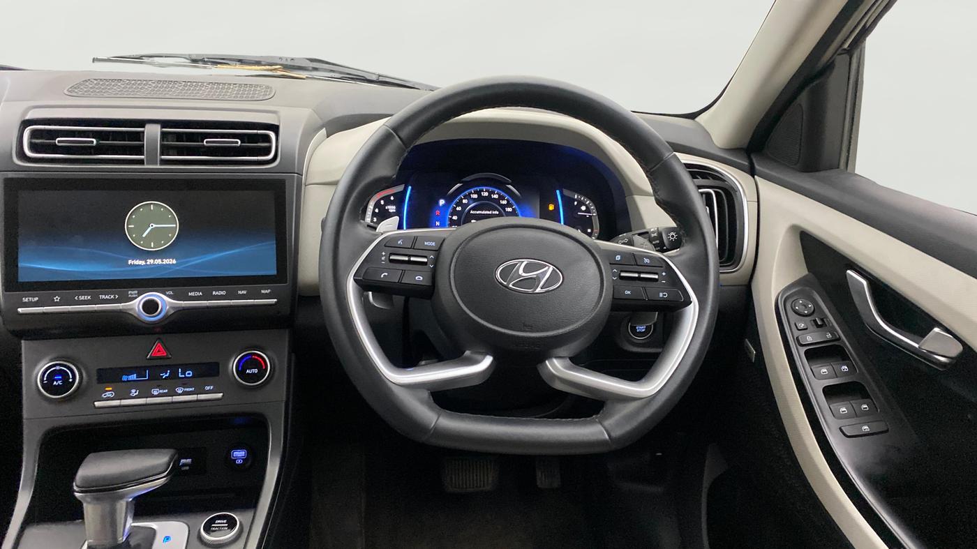 2021 Hyundai Creta SX (O) AT 1.5 DIESEL, Diesel, Automatic, 41,764 km, Steering Wheel Close Up