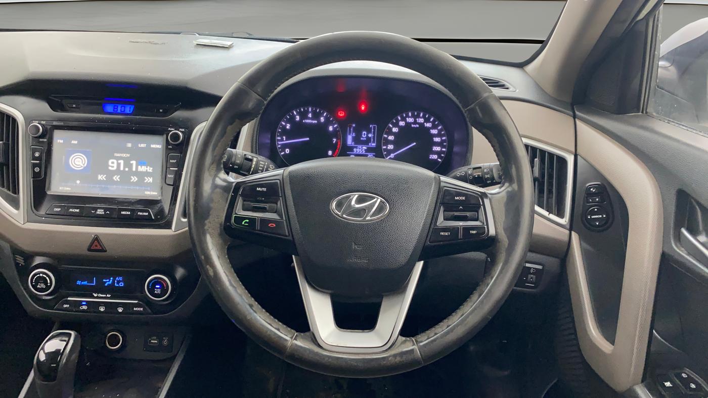 2018 Hyundai Creta SX PLUS AT 1.6 PETROL, Petrol, Automatic, 85,568 km, Steering Wheel Close Up