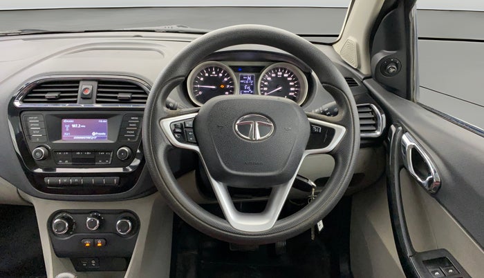 2017 Tata Tiago XZA PETROL, Petrol, Automatic, 1,15,171 km, Steering Wheel Close Up