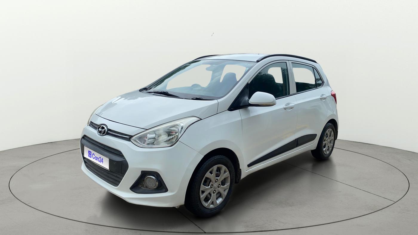2016 Hyundai Grand i10 SPORTZ 1.2 KAPPA VTVT, Petrol, Manual, 91,651 km, Left Front Diagonal