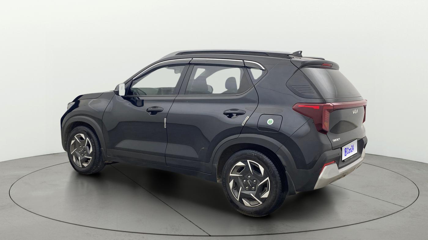 2024 KIA SONET HTK PLUS 1.2 PETROL MT, Petrol, Manual, 4,866 km, Left Back Diagonal