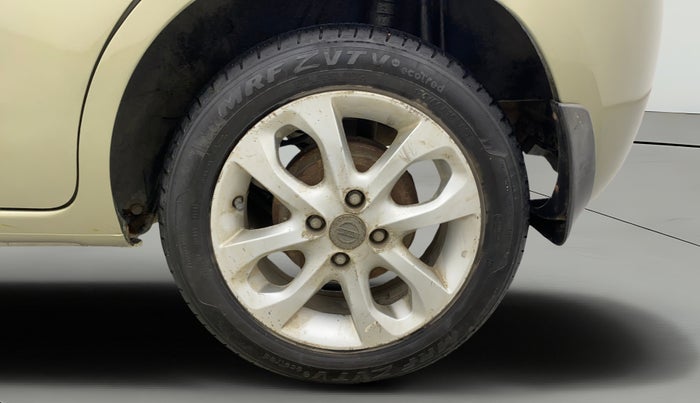 2013 Nissan Micra XV CVT, Petrol, Automatic, 1,26,898 km, Left Rear Wheel