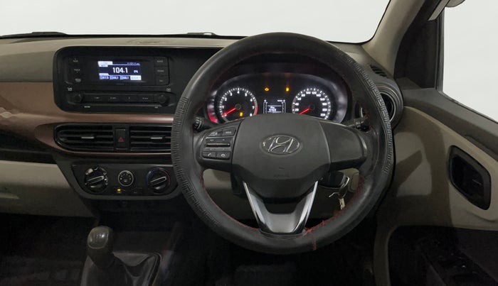 2021 Hyundai AURA S 1.2 CNG, CNG, Manual, 1,08,024 km, Steering Wheel Close Up