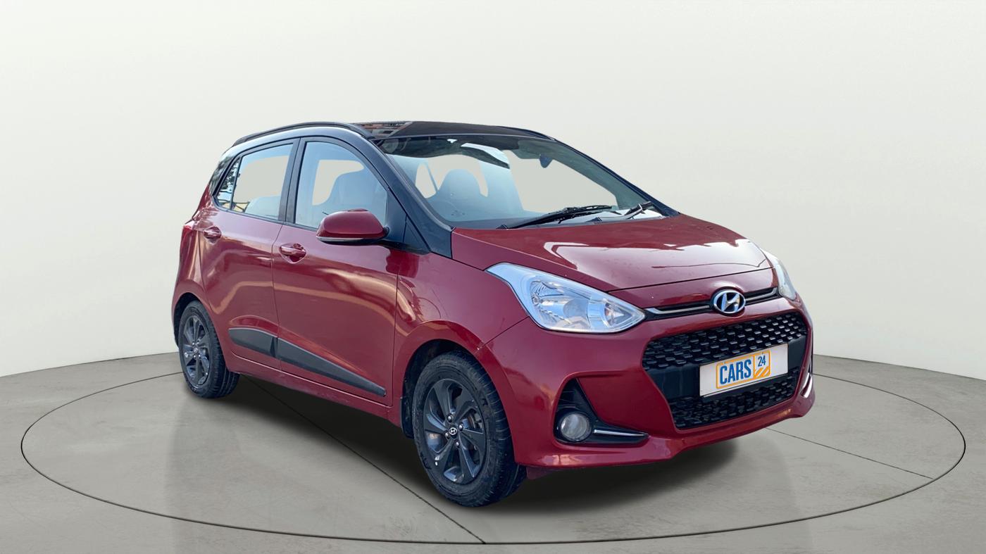 2018 Hyundai Grand i10 SPORTZ 1.2 KAPPA VTVT DUAL TONE, CNG, Manual, 65,571 km, Right Front Diagonal