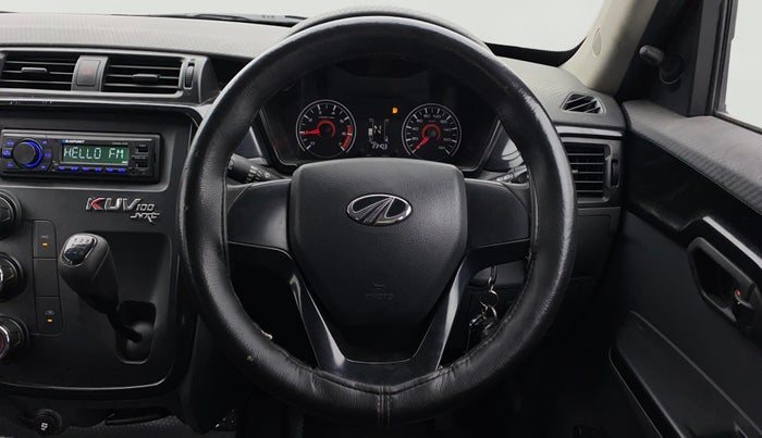 2019 Mahindra KUV 100 NXT K2+ P 6 STR, Petrol, Manual, 23,399 km, Steering Wheel Close Up