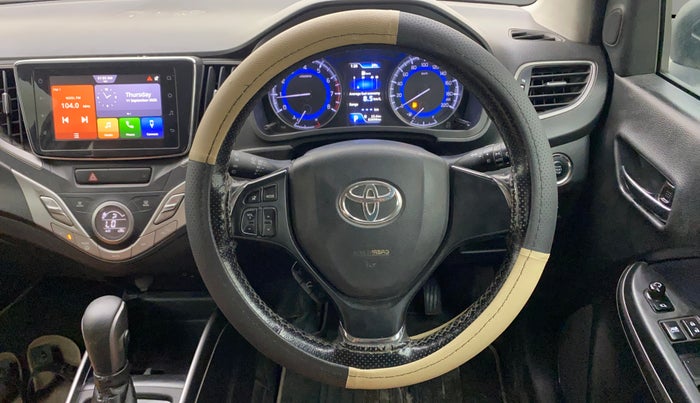 2020 Toyota Glanza V CVT, Petrol, Automatic, 82,676 km, Steering Wheel Close Up
