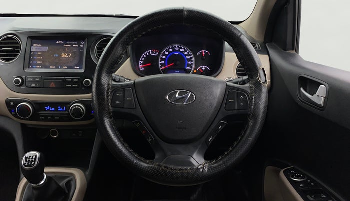 2018 Hyundai Grand i10 ASTA 1.2 KAPPA VTVT, Petrol, Manual, 1,15,563 km, Steering Wheel Close Up