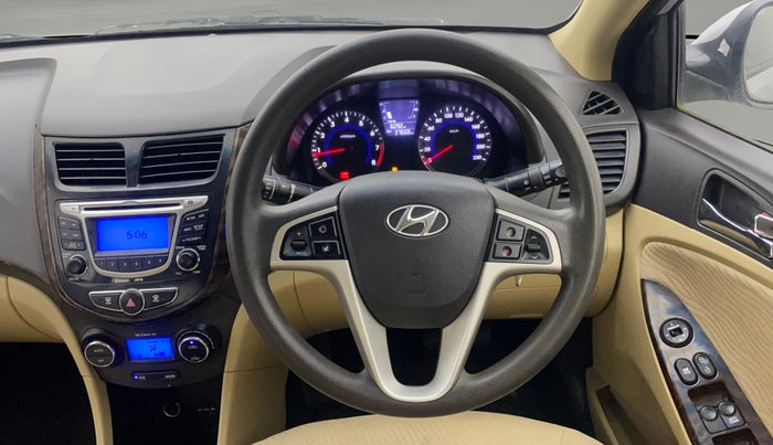 2012 Hyundai Verna FLUIDIC 1.6 VTVT EX, Petrol, Manual, 37,666 km, Steering Wheel Close Up