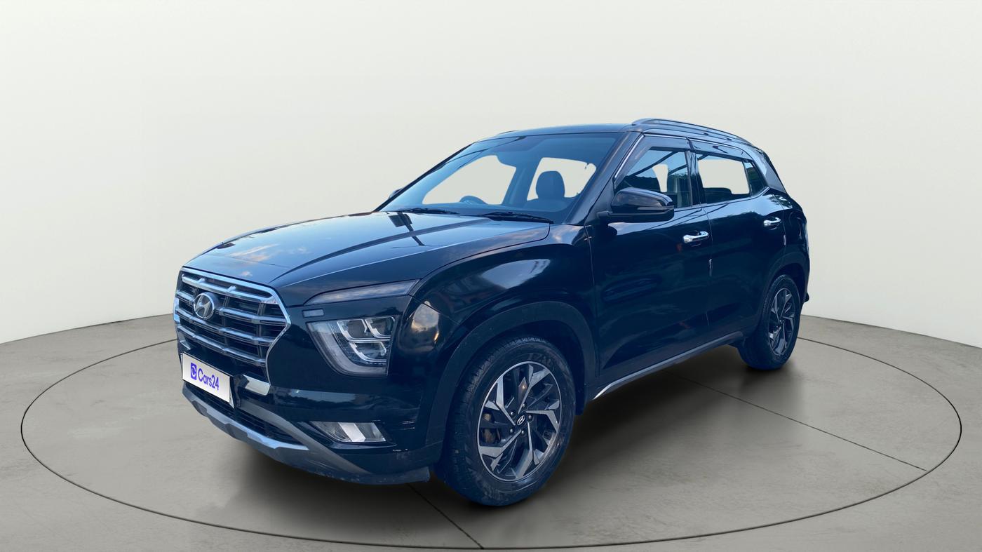 2021 Hyundai Creta SX (O) AT 1.5 DIESEL, Diesel, Automatic, 1,00,034 km, Left Front Diagonal