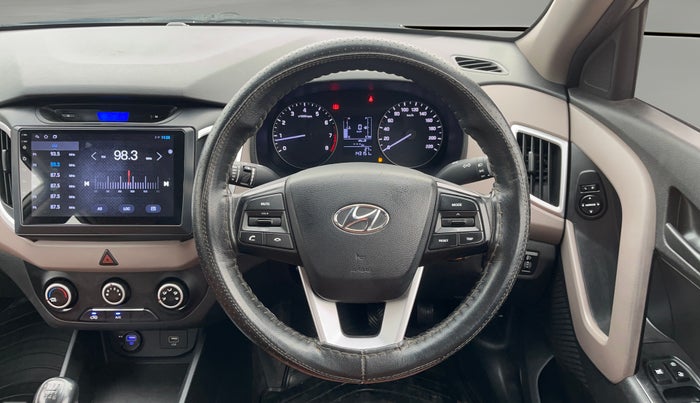 2018 Hyundai Creta E PLUS 1.6 PETROL, Petrol, Manual, 1,43,132 km, Steering Wheel Close Up