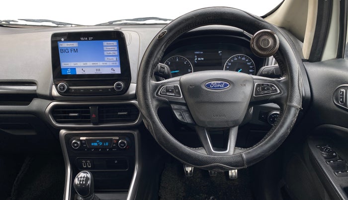 2019 Ford Ecosport TITANIUM + 1.5L DIESEL, Diesel, Manual, 1,05,820 km, Steering Wheel Close Up