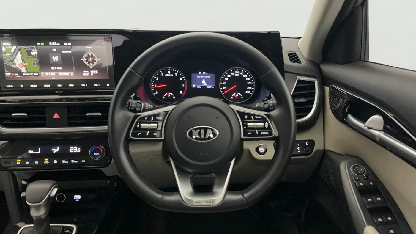 2020 KIA SELTOS HTX IVT 1.5 PETROL, Petrol, Automatic, 35,401 km, Steering Wheel Close Up