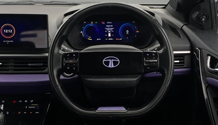 2023 Tata NEXON FEARLESS PURPLE + SUNROOF DUAL TONE 1.2 PETROL, Petrol, Manual, 26,036 km, Steering Wheel Close Up