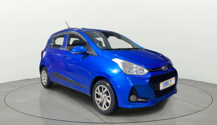 2017 Hyundai Grand i10 SPORTZ (O) 1.2 KAPPA VTVT, Petrol, Manual, 73,145 km, Right Front Diagonal