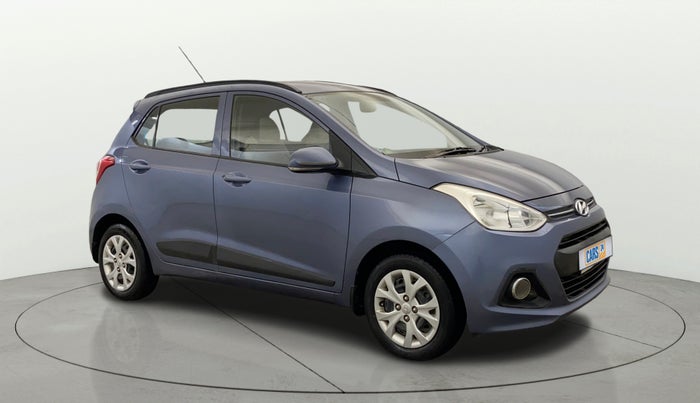 2015 Hyundai Grand i10 SPORTZ 1.2 KAPPA VTVT, Petrol, Manual, 42,147 km, Right Front Diagonal