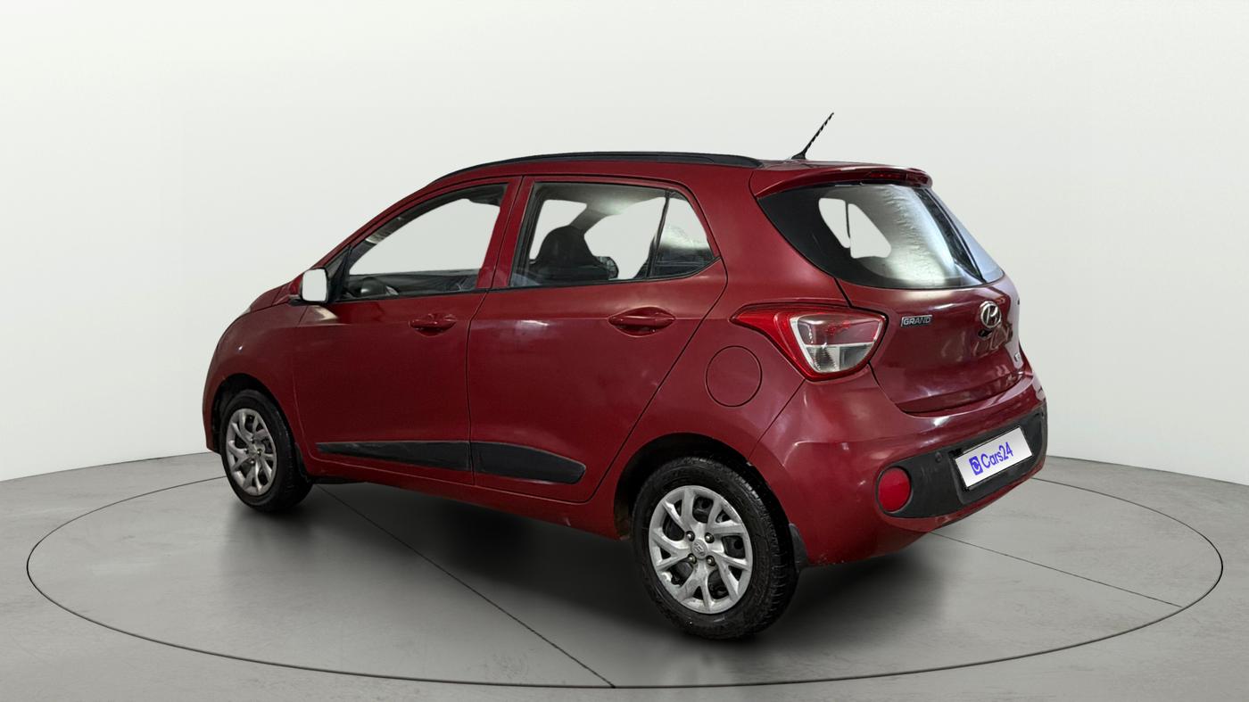 2017 Hyundai Grand i10 SPORTZ (O) 1.2 KAPPA VTVT, Petrol, Manual, 91,793 km, Left Back Diagonal