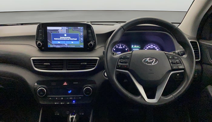2021 Hyundai Tucson GLS 2WD AT PETROL, Petrol, Automatic, 78,350 km, Steering Wheel Close Up
