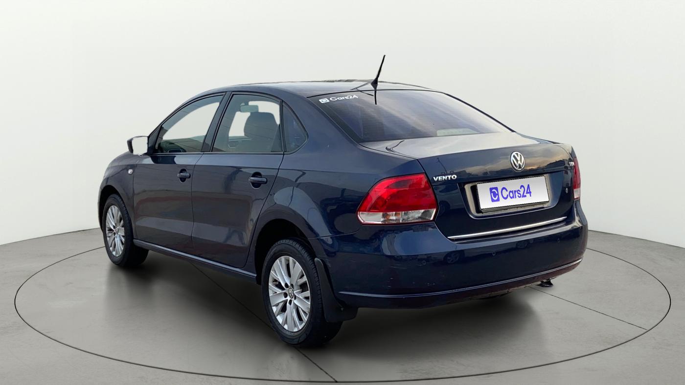 2015 Volkswagen Vento HIGHLINE DIESEL 1.5, Diesel, Manual, 1,15,467 km, Left Back Diagonal