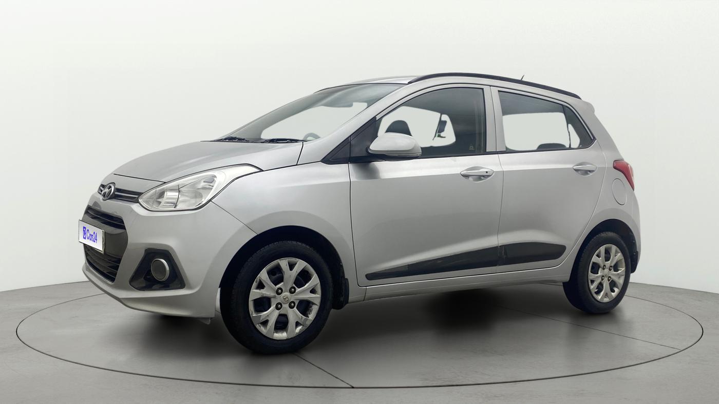 2014 Hyundai Grand i10 SPORTZ 1.2 KAPPA VTVT, Petrol, Manual, 73,666 km, Left Front Diagonal